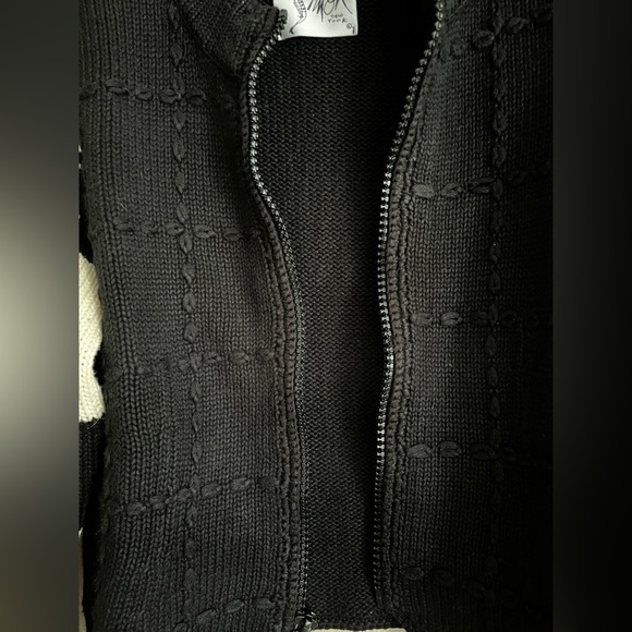 Vintage Michael Simon snowflake zip up sweater - Picture 6 of 8
